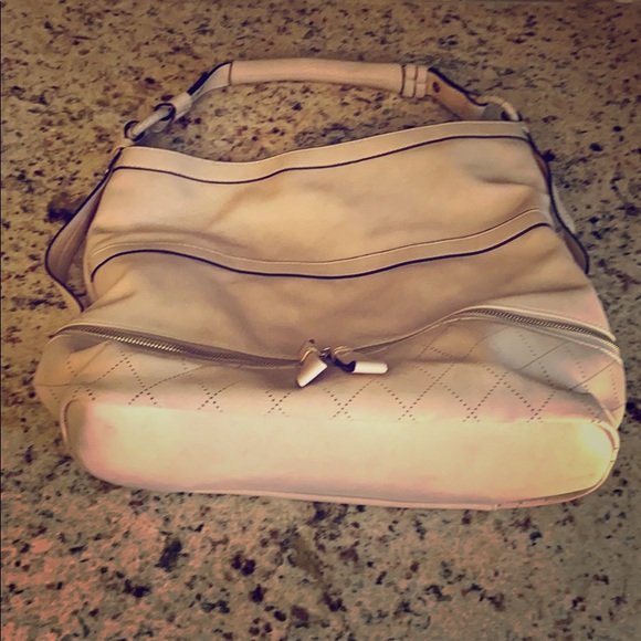 Large cream beige handbag purse - Picture 2 of 6